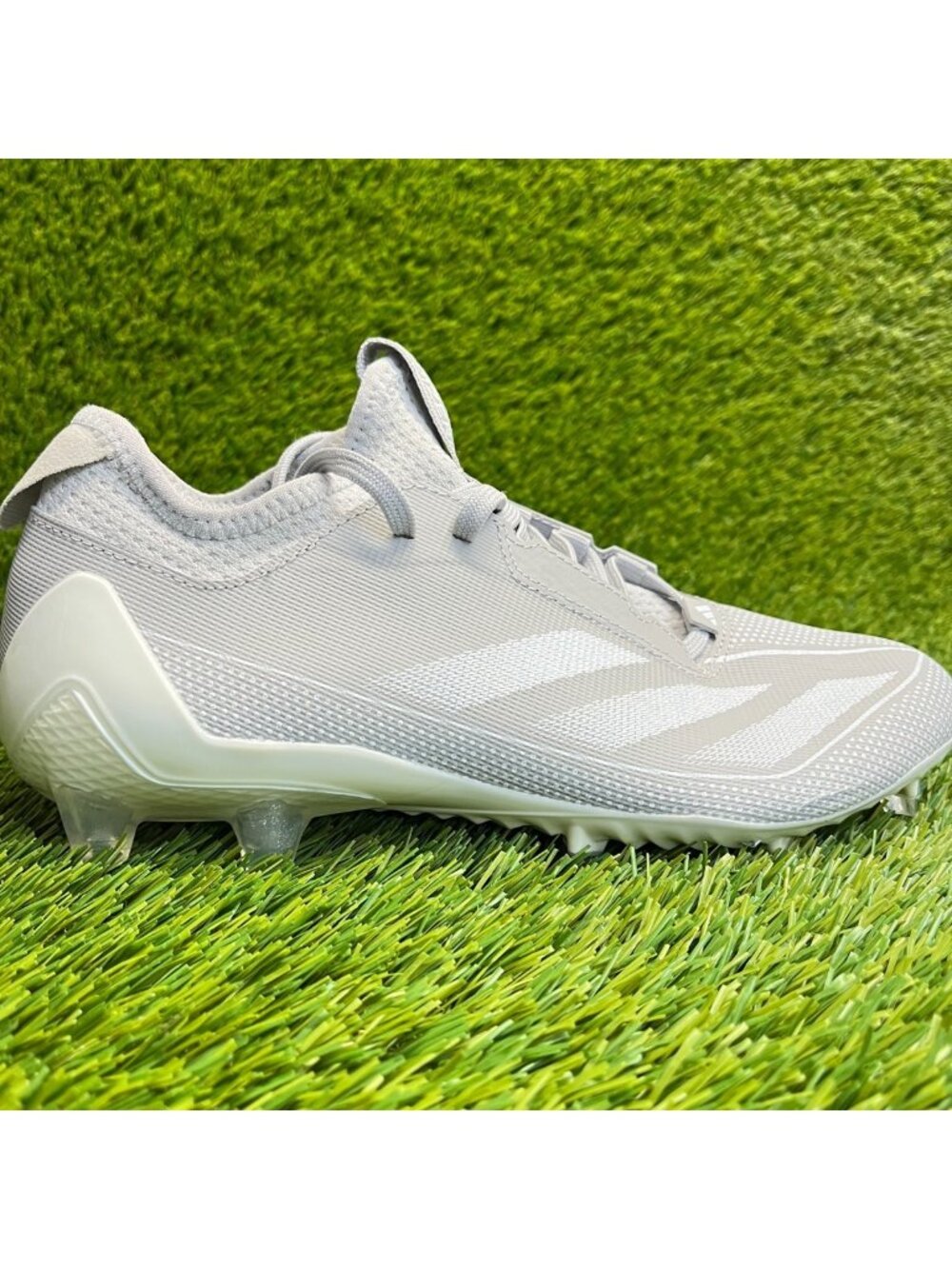 Adidas Adizero Electric.1 Mens Size‎ 8 Gray Silver Running Football Cleats